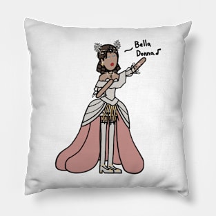 Lady Bella Singing Cartoon 1 Pillow