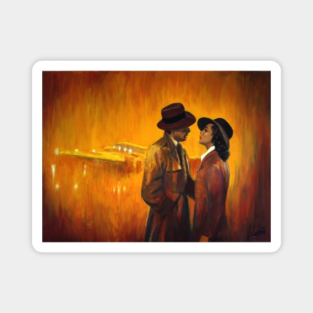 Artwork inspired in the end of the film Casablanca Magnet by miquelcazanya