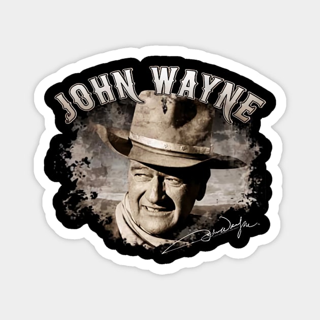 John Vintage Wayne gold Magnet by davidhedrick