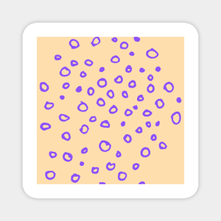 Abstract boho purple bubble pattern Magnet