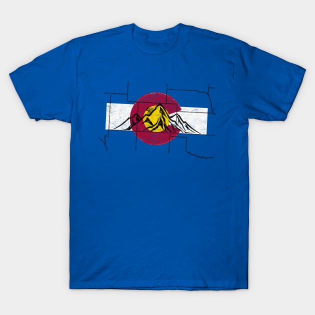 Colorado Flag Mountain T Shirt Gift Colorado Flag Mountain T Shirt Gift