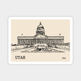 Utah State USA Magnet