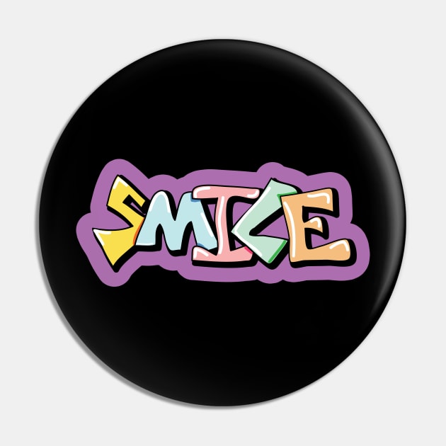 Smile colorfuly graffiti typography Pin by 4wardlabel