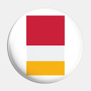 Liverpool Red White Yellow Tricolour Pin