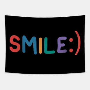 smiley text Tapestry