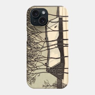 Farm in the Snow Phone Case