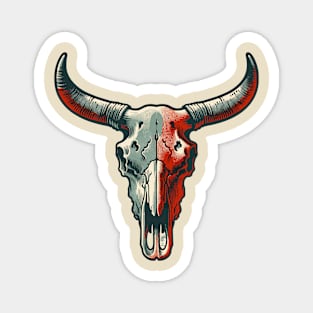 Bull skull Magnet