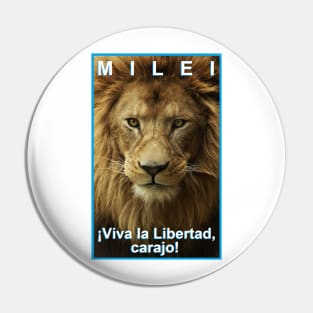 Milei León Viva la Libertad Pin