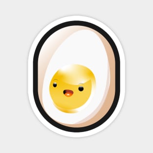 Happy boiled egg face Magnet