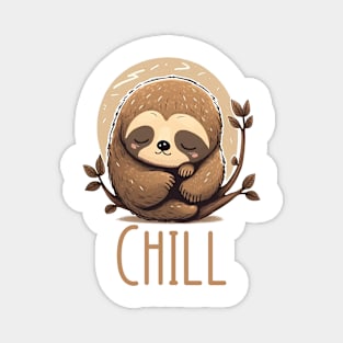 Chill Sloth Magnet