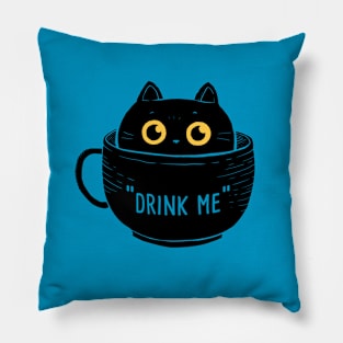 Drink Cup cat Pillow