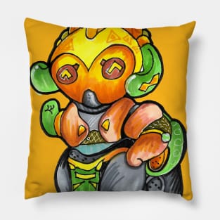 orisa overwatch chibi Pillow