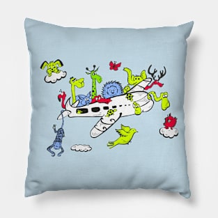 Animal's Plane Pillow