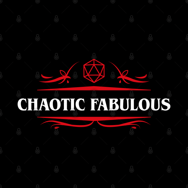 Chaotic Fabulous Alignment Tabletop RPG Gaming by pixeptional