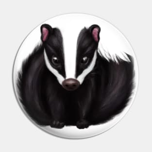 Cute Skunk Drawing Pin