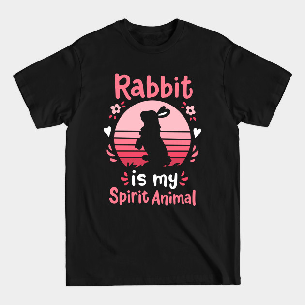 Discover Rabbit Bunny Spirit Animal Retro - Rabbit - T-Shirt