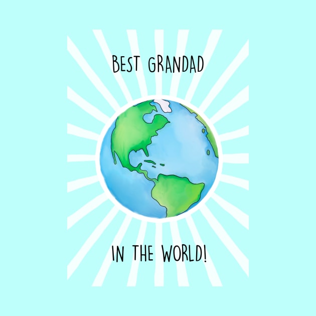 BEST GRANDAD IN THE WORLD by Poppy and Mabel