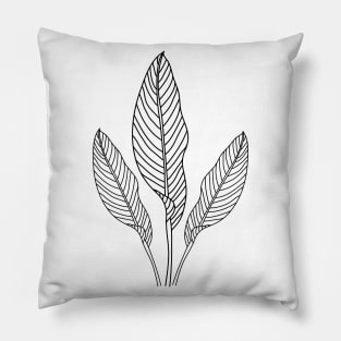 Tropical Leaf Pillow