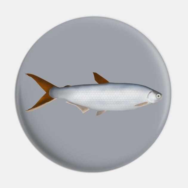 Silversides Pin by FishFolkArt