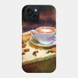 Coffee and Cloves - Cozy Cafe Impressionist Painting Phone Case