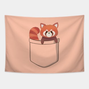 Cute Red Panda in a Pocket Tapestry