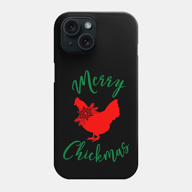 Xmas Chicken Merry Chickmas Phone Case by SybaDesign