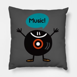 Retro vinyl record Pillow