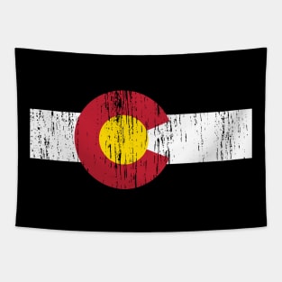 Retro Vintage Colorado State Flag Tapestry