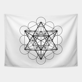 Metatron's Cube Merkaba Sacred Geometry Tapestry