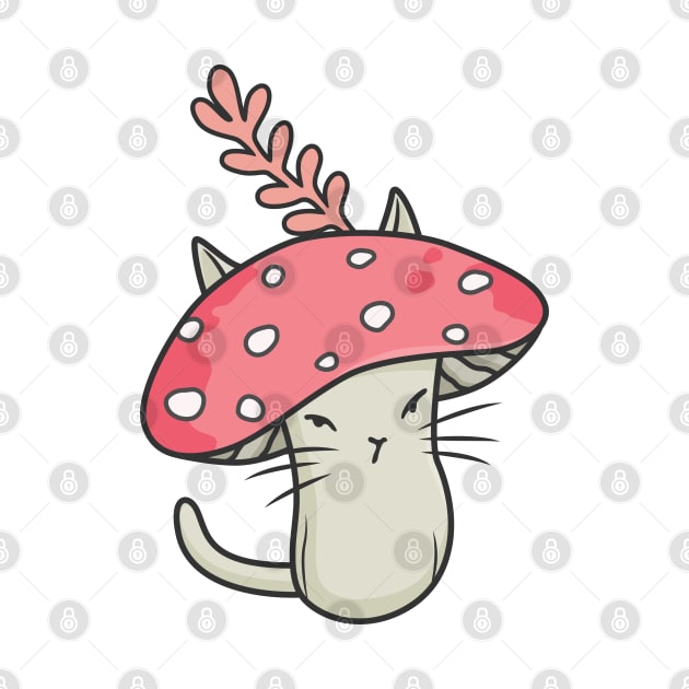 Pink amanita catshroom by runcatrun