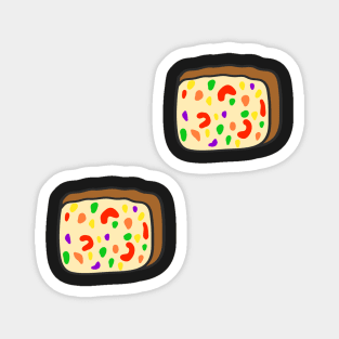 Christmas Fruitcake Lover Pattern Magnet