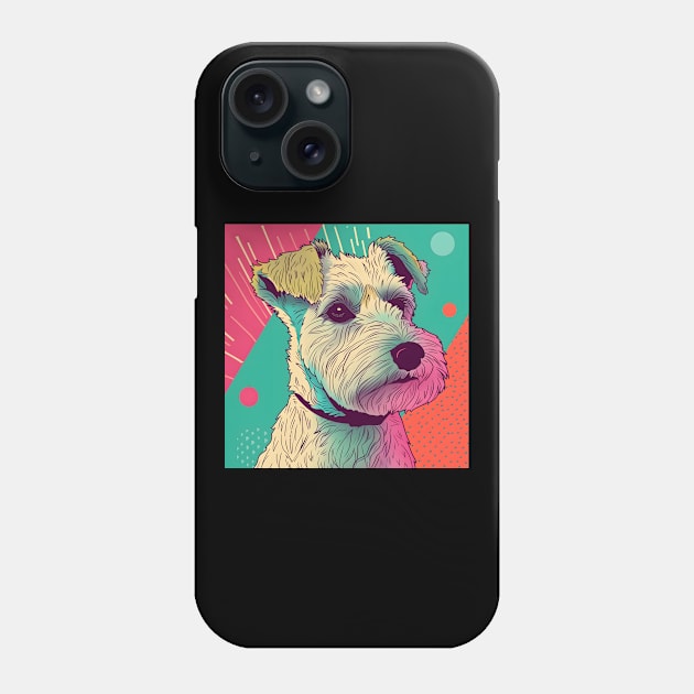 Retro Lakeland Terrier: Pastel Pup Revival Phone Case by NatashaCuteShop