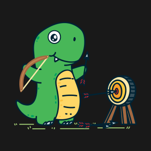 Cute Archery Dinosaur T-Shirt