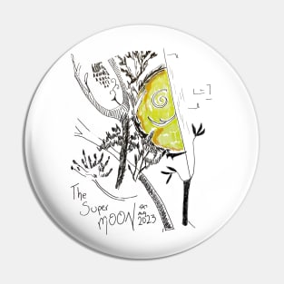 Supermoon August 2023 Pin