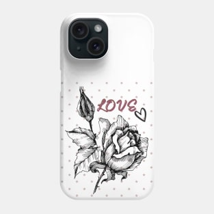 Rose into star pattern Phone Case