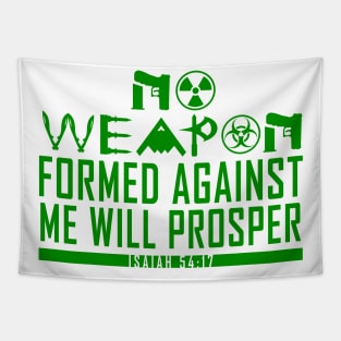 No Weapon Formed (Forest Green) Tapestry