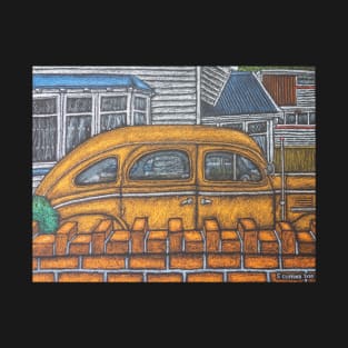 Classic Chrysler and blocky bricks - Seatoun Wellington T-Shirt