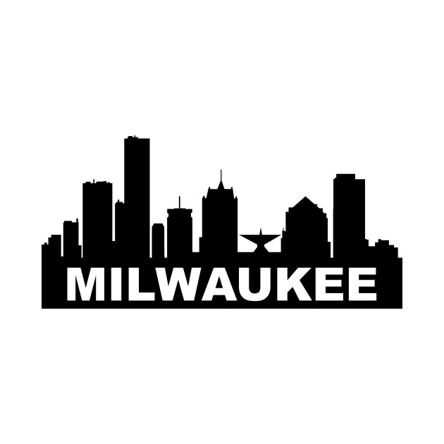 Milwaukee Wisconsin Skyline Milwaukee Skyline TShirt TeePublic