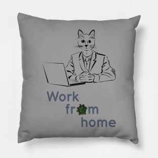 Stay At Home T shirt Pillow