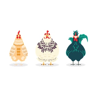 Three Cute Chickens T-Shirt