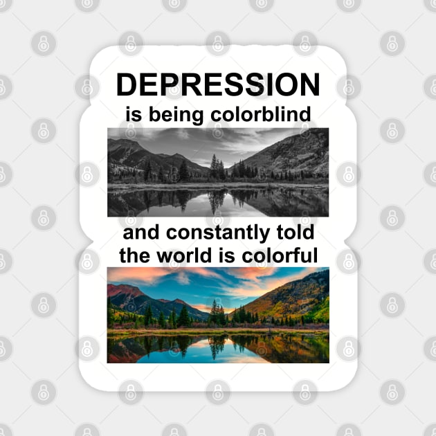 DepressionColorblind Magnet by Cavalrysword