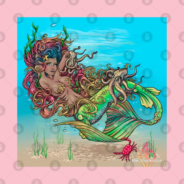 Mermaid Reva Prisma by Mei.illustration