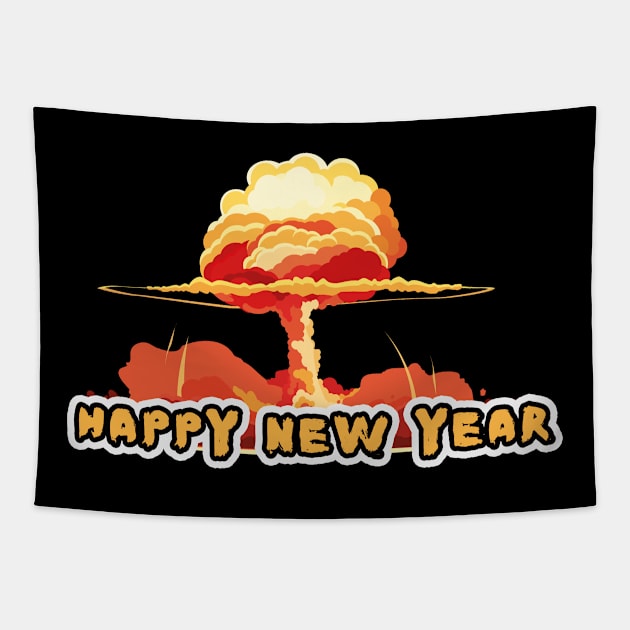 Happy New Year Funny Design, Merry Christmas, 2021 Tapestry by Utopia Shop