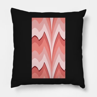 Bargello curved flame stitch coral Pillow