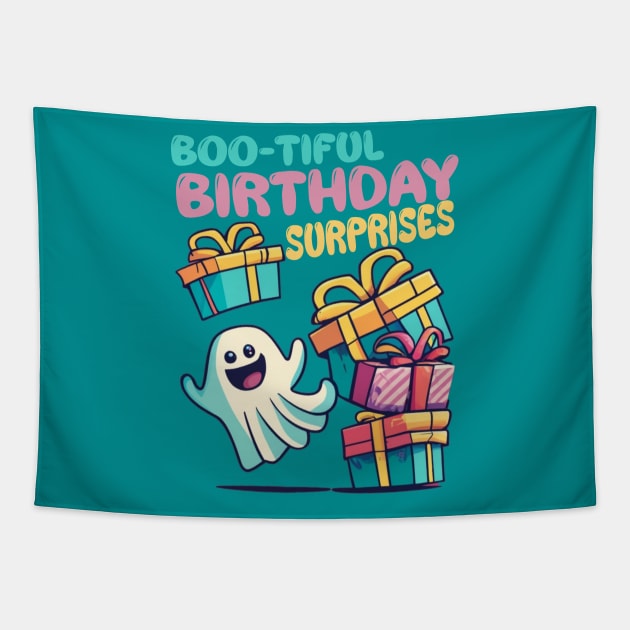 boo birthday Tapestry by AOAOCreation