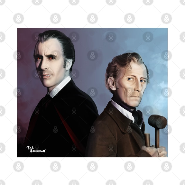 Dracula and Van Helsing by ted1air