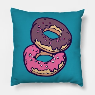 American Donuts illustration Pillow