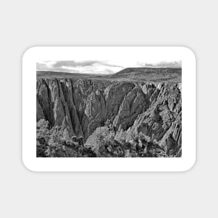 Black Canyon of the Gunnison 4 BW Magnet