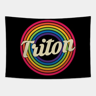 Triton - Retro Rainbow Style Tapestry