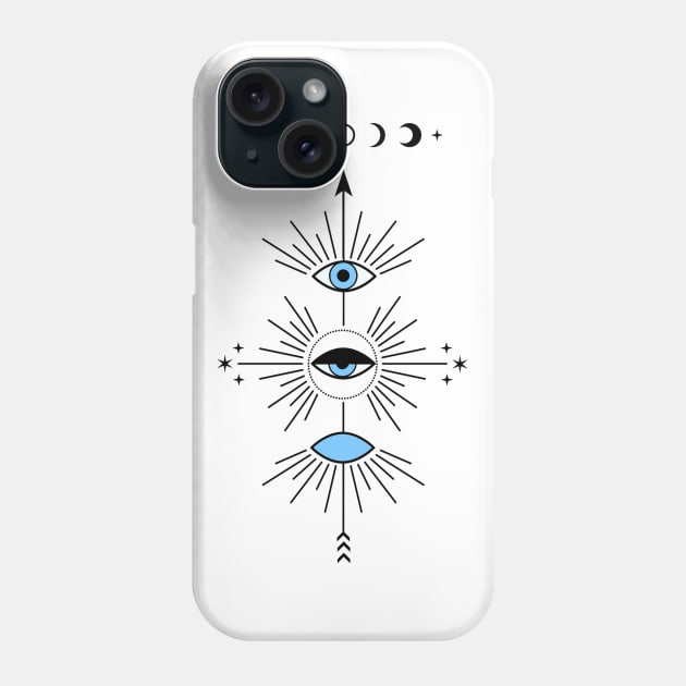 Evil Eye Totem Phone Case by emanuelacarratoni